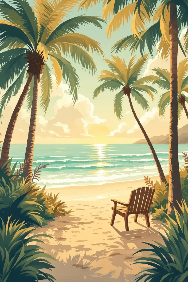 海风轻拂的午后 海报